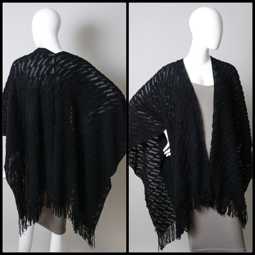 Diagonal Knit Ruana - Picture 6 of 6